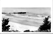 Vintage 1946 Highway View Point Beach Scene Nelscott Oregon OR RPPC Postcard picture