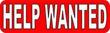 10in x 3in Help Wanted Sticker Car Truck Vehicle Bumper Decal picture