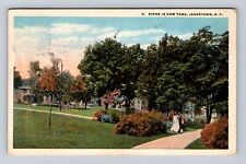 Jamestown NY-New York, Scenic Dow Park, Antique Vintage c1922 Souvenir Postcard picture