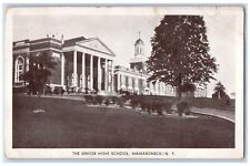 1934 Senior High School Exterior Building Mamaroneck New York Vintage Postcard picture