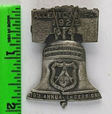Vintage 1922 Allentown Pennsylvania Order Independent Americans Bell Pin Badge picture