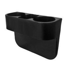 Car Cup Holder Gap Filler Organizer Black Plastic Auto Console Organizer picture