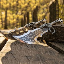 Handmade Chaos Blades Replica, Kratos God of War Collectible, Display picture