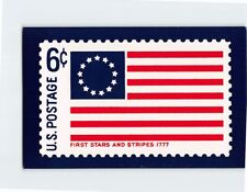 Postcard First Stars And Stripes U.S. Postage 6 cents Oklahoma City Oklahoma USA picture
