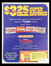 1984 Adult Tylenol Acetaminophen Tablets Circular Coupon Advertisement picture