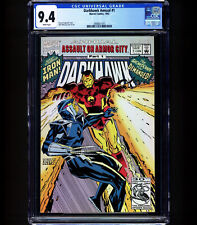 Darkhark Annual #1 CGC 9.4 Iron Man vs Darkhawk Cover 1ST SAVAGE STEEL APP 1992 picture