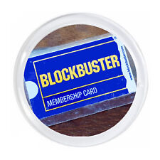 Blockbuster Video Membership Card Magnet big round 3 inch diameter picture