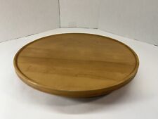 Longaberger Solid Maple Wooden Not So Lazy Susan Turntable 14
