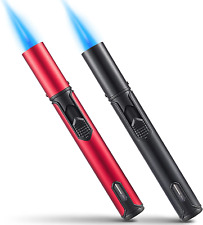 Urgrette 2 Pack Butane Torch Lighter, 6-Inch Refillable Pen Lighter Adjustable J picture