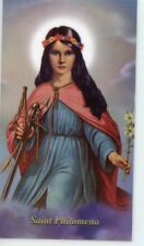 ST. PHILOMENA - Laminated  Holy Cards.  QUANTITY 25 CARDS picture
