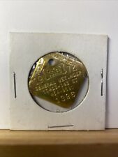 Dog Tag License 1972 Rabies Vaccinated General Vet Hospital 1396 picture