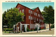 HIGHLANDS, North Carolina NC   HOTEL EDWARDS Roadside MACON CO ca1940's Postcard picture