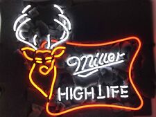 New Miller High Life Deer Man Cave Neon Light Sign 20