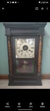 Seth Thomas Clock 30 Hour Brass Weight Driven Half Column Case Patriotic 1850s picture