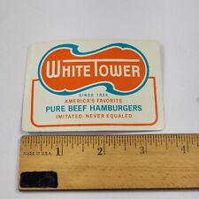 Vintage 1965 White Tower Hamburger Fast Food Restaurant Calendar (Playing) Card picture