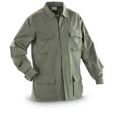 Olive Drab BDU Shirt 100% Cotton Ripstop Large Regular New picture