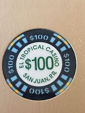 $100 El Tropical San Juan Puerto Rico Casino Chip ELT-100e picture