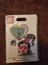 Disney Ralph Breaks The Internet You're My Hero Heart 2 Piece Pin Set picture