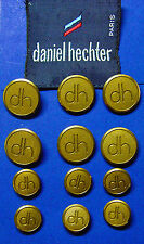 12 DANIEL HECHTER METAL JACKET, BLAZER REPLACEMENT BUTTONS BY WATERBURY $35.95 picture