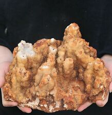 13.86lb Natural Original Yellow Quartz Crystal Cluster Geode Mineral Specimen picture