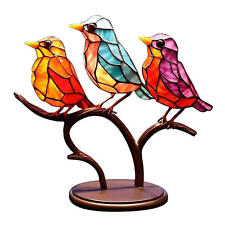 Metal Bird Ornament Office Table Statue Home Decoration Living Room Art Crafts picture
