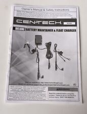 Cen-Tech 63161 - Deluxe Battery Maintainer & Float Charger Owners Manual picture