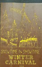 Syracuse University Winter Carnival 1951 Program Showtime is Showtime picture