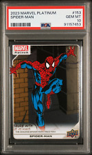 2023 Upper Deck Marvel Platinum SPIDER-MAN PSA 10 #153 POP 1 picture