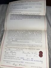 Antique Concord New Hampshire Land Deed to Commissioner Of Indian Affairs Oberly picture