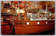 Shellfish Restaurant Portland Oregon Oyster Bar Interior Historic VNG Postcard picture