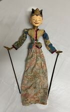 Vintage Wayang Golek Male Wooden Puppet Bali Indonesia Asian Stick Marionette picture