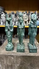 Ancient Egyptian Antiquities Three statues( Anubis _ Isis _ Sekhmet ) Egypt BC picture