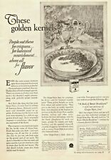 1927 Grape Nuts Cereal Vintage Print Ad Breakfast These Golden Kernels  picture