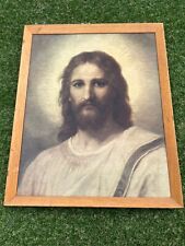 Vintage Jesus Christ 1884 Framed Picture picture