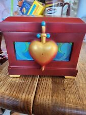 DISNEY STORE SNOW WHITE JEWELED APPLE ORNAMENT IN EVIL QUEENS BOX 2007 VGUC picture