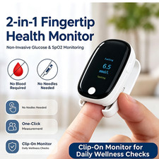 2-In-1 Fingertip Blood Glucose And Oxygen Monitor Spo2 Glucose Meter Pulse Rates picture