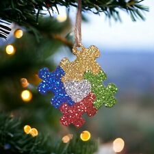 Autism Awareness Christmas Ornament picture