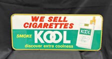 Rare Original Metal Cigarette Sign Kool Filter Kings Extra Coolness KOOL Smoke picture