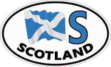 5X3 Oval S Scotland Flag Sticker Vinyl Travel Vehicle Flag Decal Stickers Decals picture