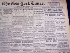 1935 FEB 6 NEW YORK TIMES - CAFE MAN SWEARS FISCH WAS AT BRONX CEMETARY- NT 1920 picture