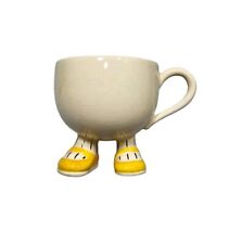 Vintage Carlton Ware Walking Tea/Coffee Cup With Handle Yellow Shoes and Socks picture