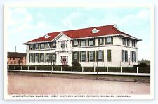 Postcard Administration Building Great Southern Lumber Bogalusa Louisiana Copy B picture