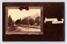 Postcard RPPC California Healdsburg CA Matheson Street East 1910 Posted RPO picture