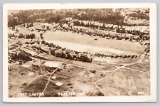 Fort Lawton Seattle WA Aerial View 1951 RPPC Real Photo Postcard - Posted picture