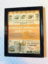 McDonald's Framed "Hamburgers Taste Better" Advertising Sign, Fast Food Theme picture