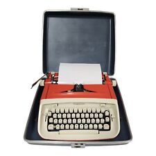 Vintage Royal Safari Portable 1962 Manual Typewriter Magic Margin Red w/ Case picture