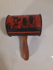 Vintage 1910 Haloween Noise Maker Rattle Can T. Cohn Cat Owl Moon Witch Litho picture