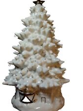 Mikasa Ceramic Cream Holiday Christmas Tree Illuminated 11