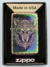 Wolf Design 46176 Spectrum Rainbow Zippo Lighter NEW picture