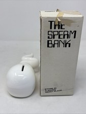 1979 Vintage Novelty Sperm Coin Bank w/Box Kitsch Gag Gift Humor David Page picture